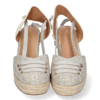 Sandalia de Cuña con Yute y Cordones - Imagen 3