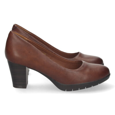 Zapato de Tacon con Punta Redonda