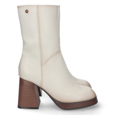 Botin de Tacon Ancho y Cremallera