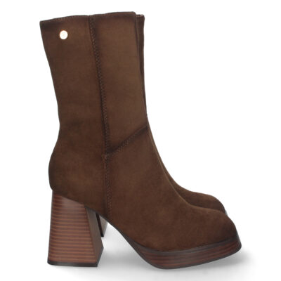 Botin de Tacon Ancho y Cremallera