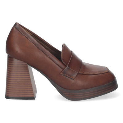 Zapato de Tacon Alto con Estapado Liso - Imagen 2