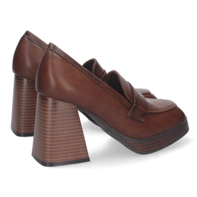 Zapato de Tacon Alto con Estapado Liso - Imagen 4