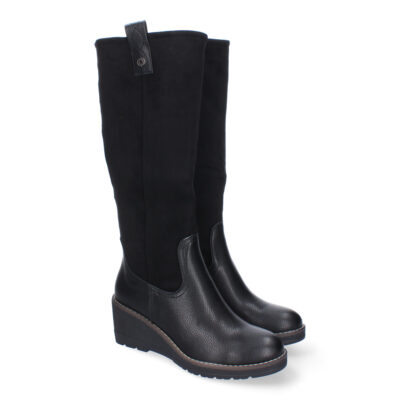 Botas de Cuña para Mujer, Elegantes y Comodas, de Caña Alta, Puntera Redonda