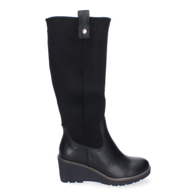 Botas de Cuña para Mujer, Elegantes y Comodas, de Caña Alta, Puntera Redonda - Imagen 2