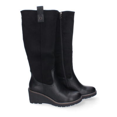 Botas de Cuña para Mujer, Elegantes y Comodas, de Caña Alta, Puntera Redonda - Imagen 5