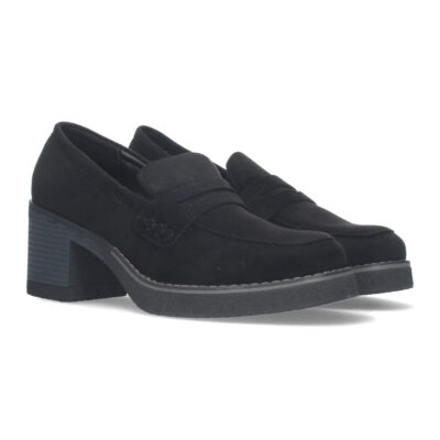 Mocasines Lisos de Tacon Medio para Mujer