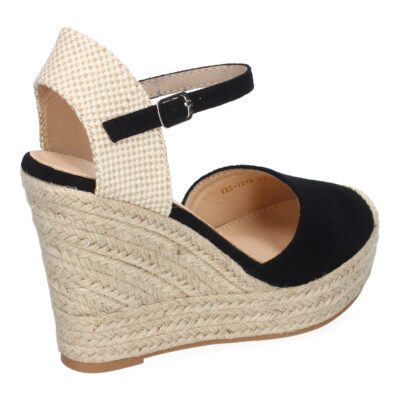 Sandalia de Cuña de Yute para Mujer, Comodas y Elegantes, Diseño Moderno con Punta Bordada - Imagen 4