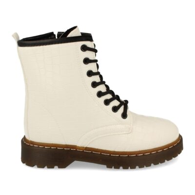Botin de Mujer con Grabado de Cocodrilo