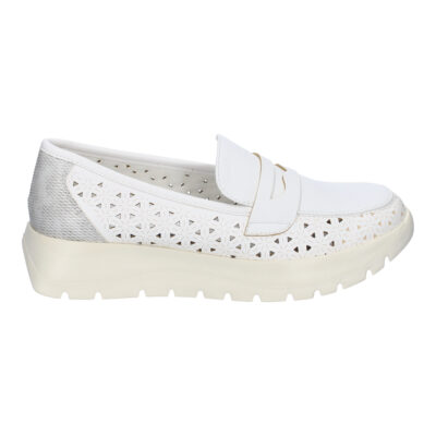 Mocasin Plano de Mujer, Comodo y Ligero, Diseño Calado, Suela Dentada y Adorno en la Pala - Imagen 2
