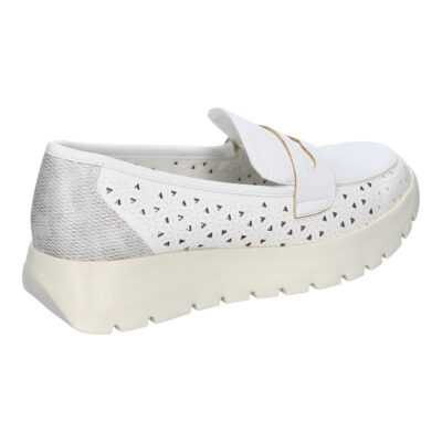 Mocasin Plano de Mujer, Comodo y Ligero, Diseño Calado, Suela Dentada y Adorno en la Pala - Imagen 4