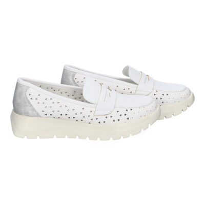 Mocasin Plano de Mujer, Comodo y Ligero, Diseño Calado, Suela Dentada y Adorno en la Pala - Imagen 5