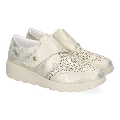 Zapatillas Casual de Mujer, Diseño Moderno y Elegante Calado, Comodas con Cierre de Velcro
