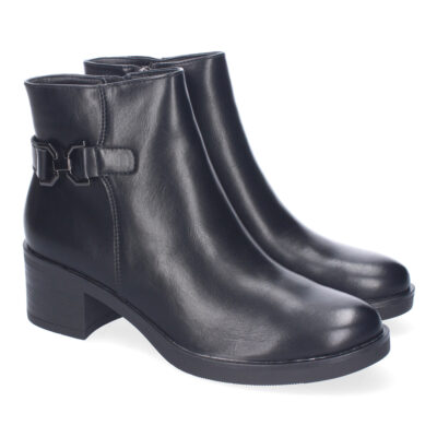 Botines de Tacón para Mujer, Comodos y Eleganes, Adorno Metalico