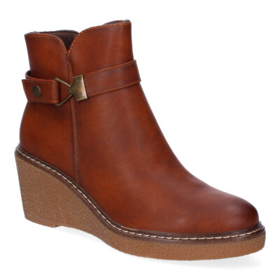 Botines de Cuña para Mujer Comodos, Diseño Elegante con Cremallera - Imagen 3