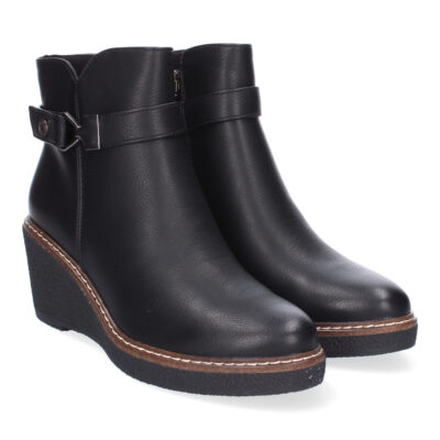 Botines de Cuña para Mujer Comodos, Diseño Elegante con Cremallera