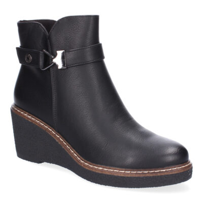 Botines de Cuña para Mujer Comodos, Diseño Elegante con Cremallera - Imagen 3