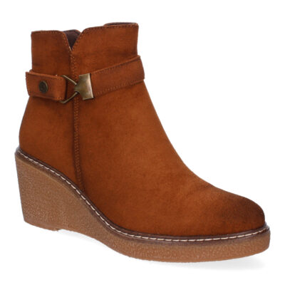 Botines de Cuña para Mujer Comodos, Diseño Elegante con Cremallera - Imagen 3