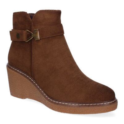 Botines de Cuña para Mujer Comodos, Diseño Elegante con Cremallera - Imagen 3