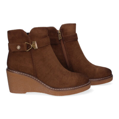 Botines de Cuña para Mujer Comodos, Diseño Elegante con Cremallera - Imagen 5
