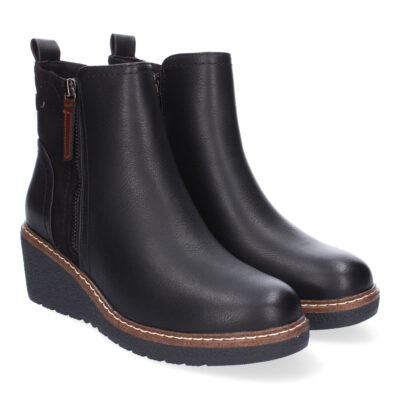 Botines de Cuña para Mujer Comodos, Diseño Elegante con Cremallera