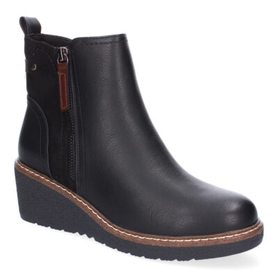 Botines de Cuña para Mujer Comodos, Diseño Elegante con Cremallera - Imagen 3