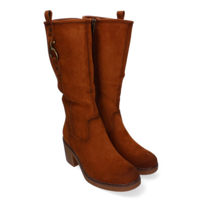Botas de Tacón para Mujer, Comodas y Elegantes, Adorno de Hebilla