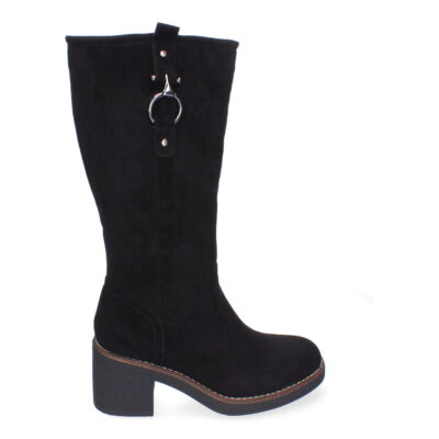 Botas de Tacón para Mujer, Comodas y Elegantes, Adorno de Hebilla - Imagen 2