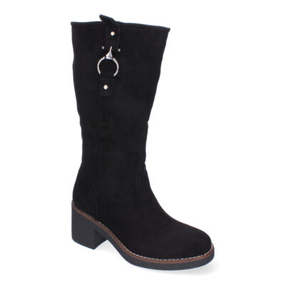 Botas de Tacón para Mujer, Comodas y Elegantes, Adorno de Hebilla - Imagen 3