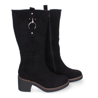 Botas de Tacón para Mujer, Comodas y Elegantes, Adorno de Hebilla - Imagen 5
