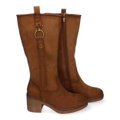 Botas de Tacón para Mujer, Comodas y Elegantes, Adorno de Hebilla - Imagen 5
