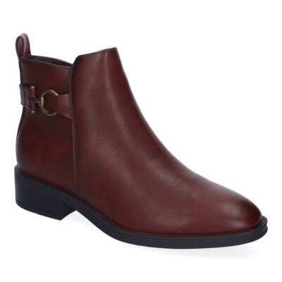 Botines de Tacón Campero para Mujer, Comodos y Eleganes, Adorno Metalico - Imagen 3