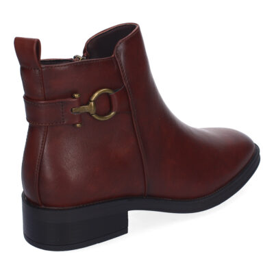 Botines de Tacón Campero para Mujer, Comodos y Eleganes, Adorno Metalico - Imagen 4