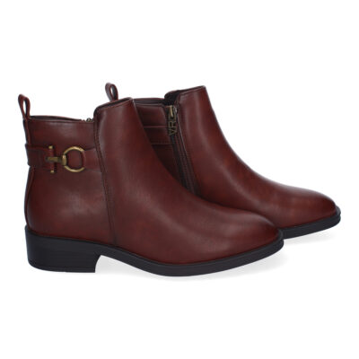 Botines de Tacón Campero para Mujer, Comodos y Eleganes, Adorno Metalico - Imagen 5