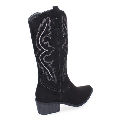 Bota de Mujer Estilo Cowboy con Detalles Elegantes y Comodidad para el Día a Día, Perfectas para Salidas Informales o Eventos Especiales, Diseño Clásico que Aporta un Toque Chic - Imagen 4