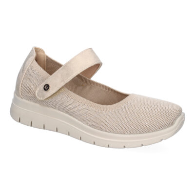 Zapatilla Plana Comoda para Mujer, Material Elastico, Cierre de Velcro - Imagen 3