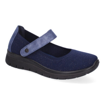 Zapatilla Plana Comoda para Mujer, Material Elastico, Cierre de Velcro - Imagen 3