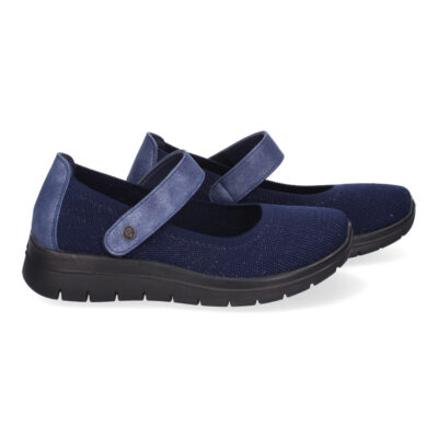 Zapatilla Plana Comoda para Mujer, Material Elastico, Cierre de Velcro - Imagen 5