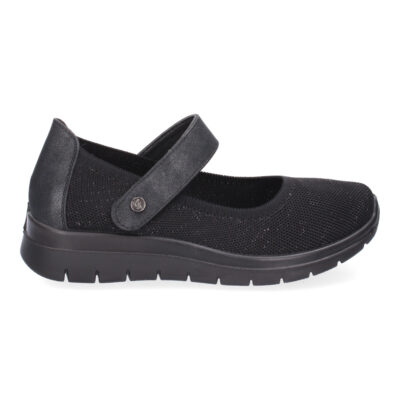 Zapatilla Plana Comoda para Mujer, Material Elastico, Cierre de Velcro - Imagen 2