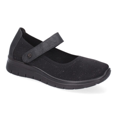 Zapatilla Plana Comoda para Mujer, Material Elastico, Cierre de Velcro - Imagen 3