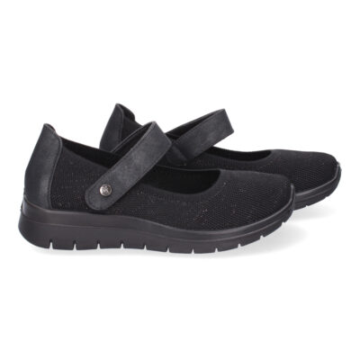 Zapatilla Plana Comoda para Mujer, Material Elastico, Cierre de Velcro - Imagen 5