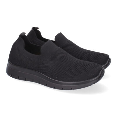 Zapatilla Plana Comoda para Mujer, Material Elastico, Sin Cierre, Slip On
