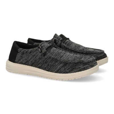 Zapatiilas deportivas comodas y ligeras para hombre, con cierre de cordones elasticos