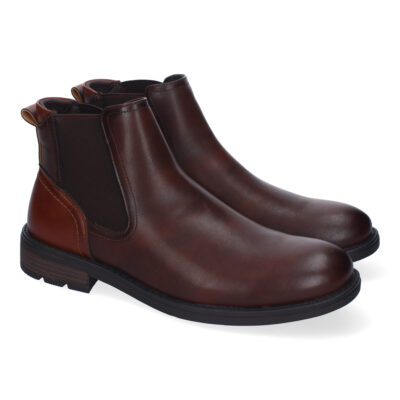 Botines de Hombre Elegantes, Diseño Moderno con Punta Redonda, Comodos