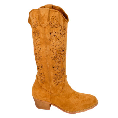 Bota de Mujer Estilo Campera con Grabado
