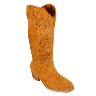 Bota de Mujer Estilo Campera con Grabado - Imagen 2