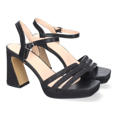 Sandalias de Tacón para Mujer, Diseño de Tiras Elegantes, Comodas