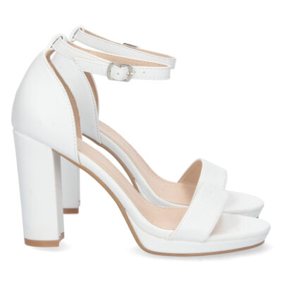 Sandalia de Tacon Ankle Strap con Hebilla