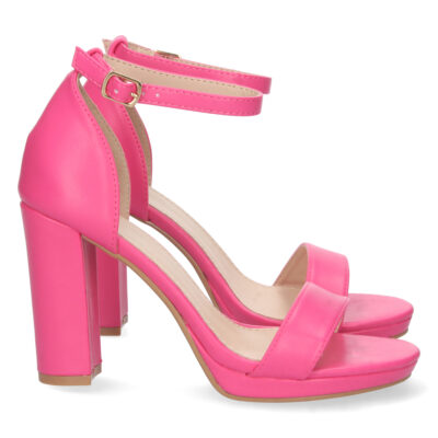 Sandalia de Tacon Ankle Strap con Hebilla