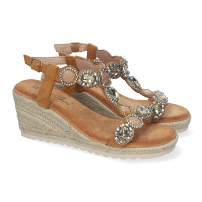Sandalias de Cuña de Yute, para Mujer, Elegantes y Cómodas