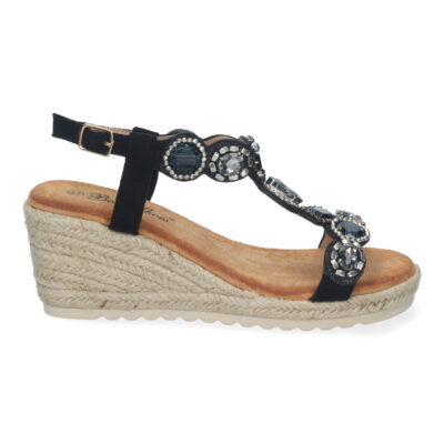 Sandalias de Cuña de Yute, para Mujer, Elegantes y Cómodas - Imagen 2